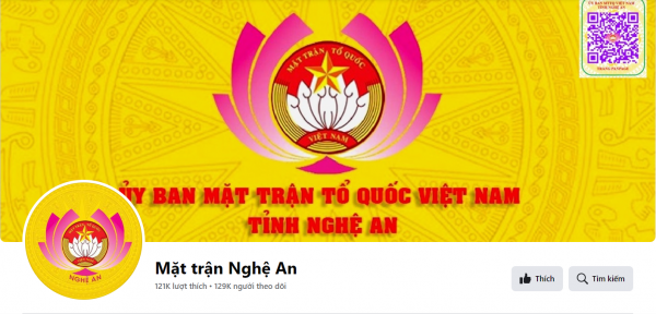 Hơn 120 nghìn người dân tương tác với Mặt trận Tổ quốc tỉnh Nghệ An qua mạng xã hội