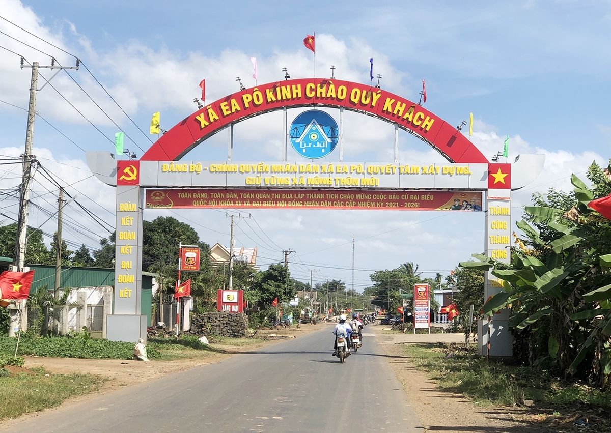 Diện mạo nông thôn mới xã Ea Pô ngày càng khởi sắc